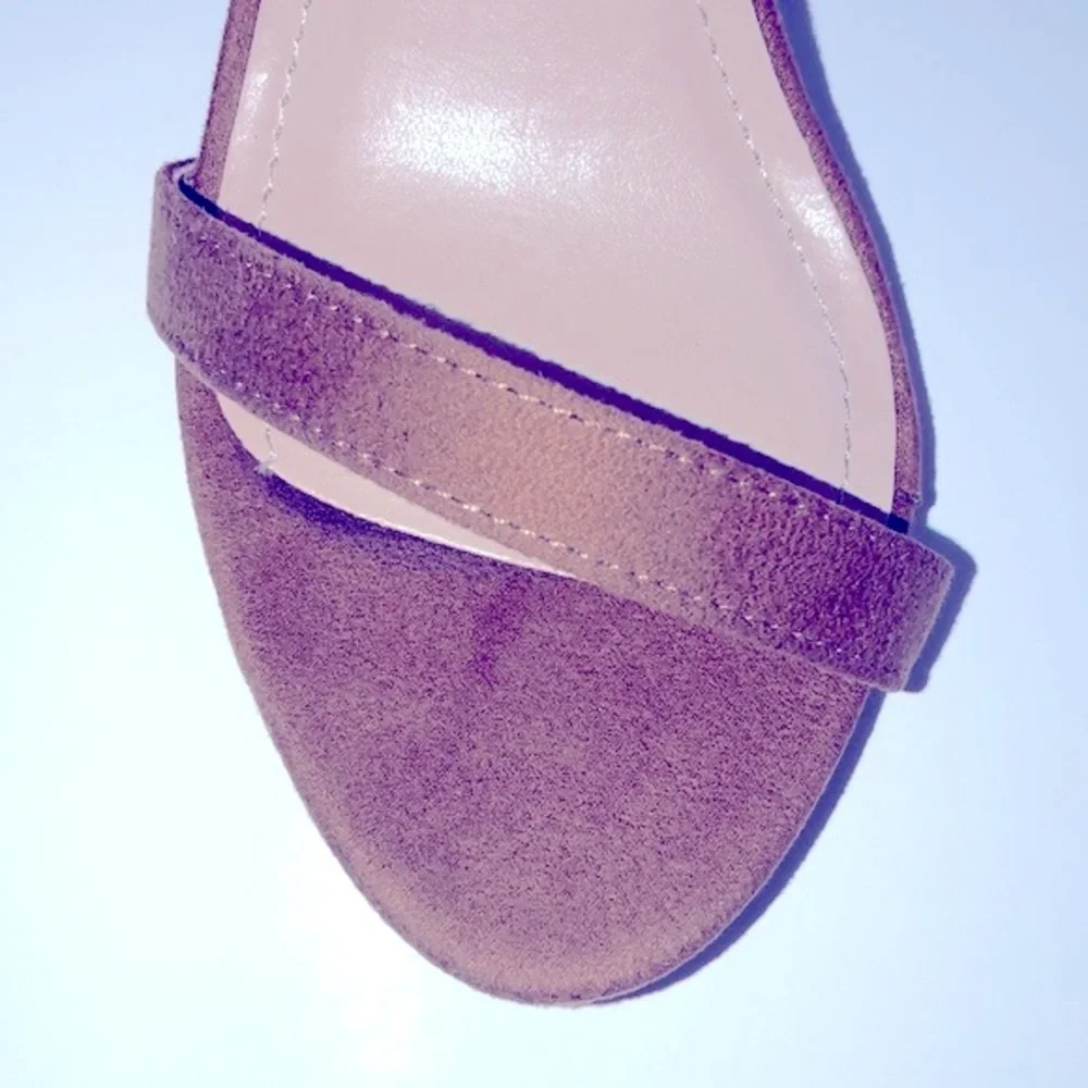 New Glam Brown Lace-up Heels - Picture 2 of 6